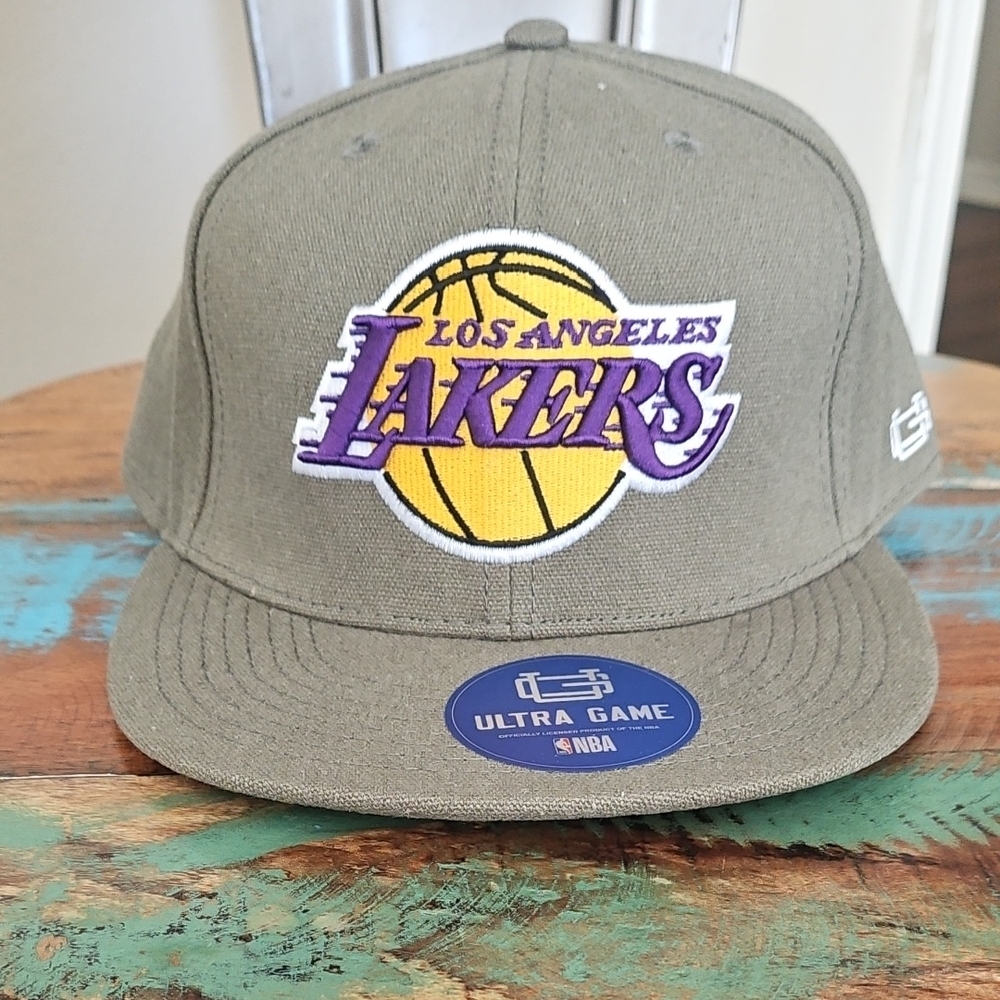 Los Angeles Lakers Olive Green Cap